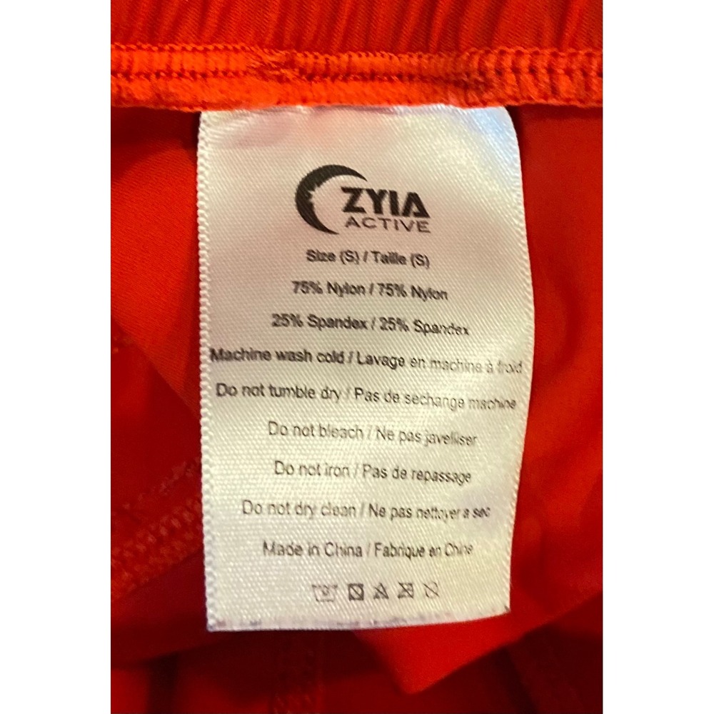 Zyia Joggers Active Red Everyday Peak Zipper Womens Small Drawstring Size S - Picture 6 of 11
